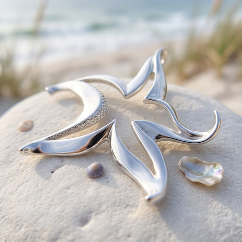 Starfish Necklace - Seaplicity Collection - Sterling Silver