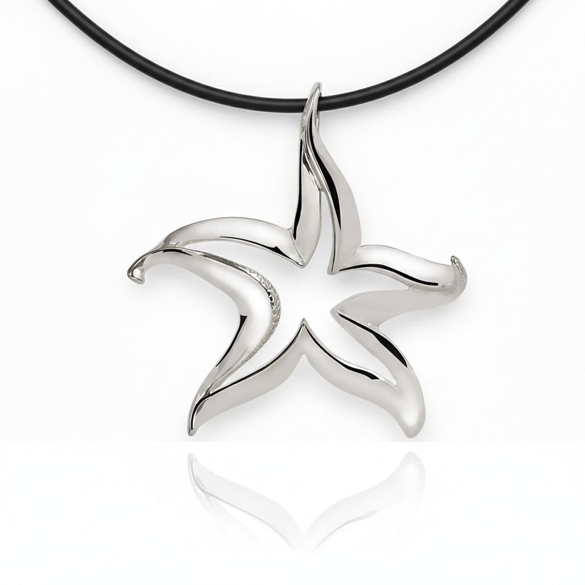 Starfish Necklace - Seaplicity Collection - Sterling Silver