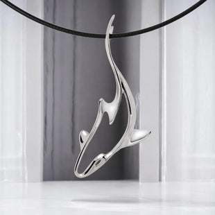 Grey Reef Shark Pendant – Seaplicity Collection – Sterling Silver