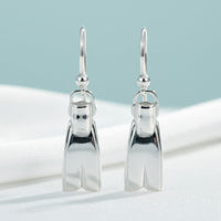 Dive Fin Drop Earrings – Diver’s Collection – Sterling Silver