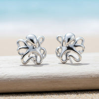Octopus Post/Stud Earrings - "Leggs" - Silver