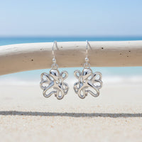 Octopus Drop Earrings – "Leggs" - Sterling Silver