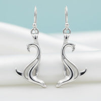 Sea Lion Drop Earrings –  "Salty" - Sterling Silver