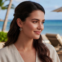 Manta Ray Drop Earrings – "Big Ray" – Sterling Silver