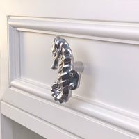 Seahorse Drawer Pull/Knob – Home Decor – Pewter with Nickel or Brass Finish