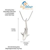 Grey Reef Shark - Sealife Collection - Sterling Silver
