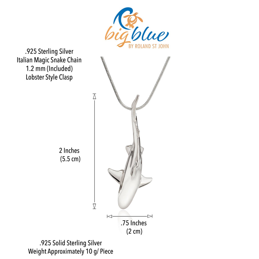 Grey Reef Shark - Sealife Collection - Sterling Silver