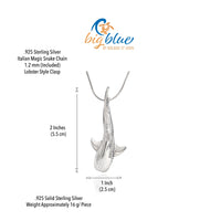 Whale Shark Necklace - Sealife Collection - Sterling Silver