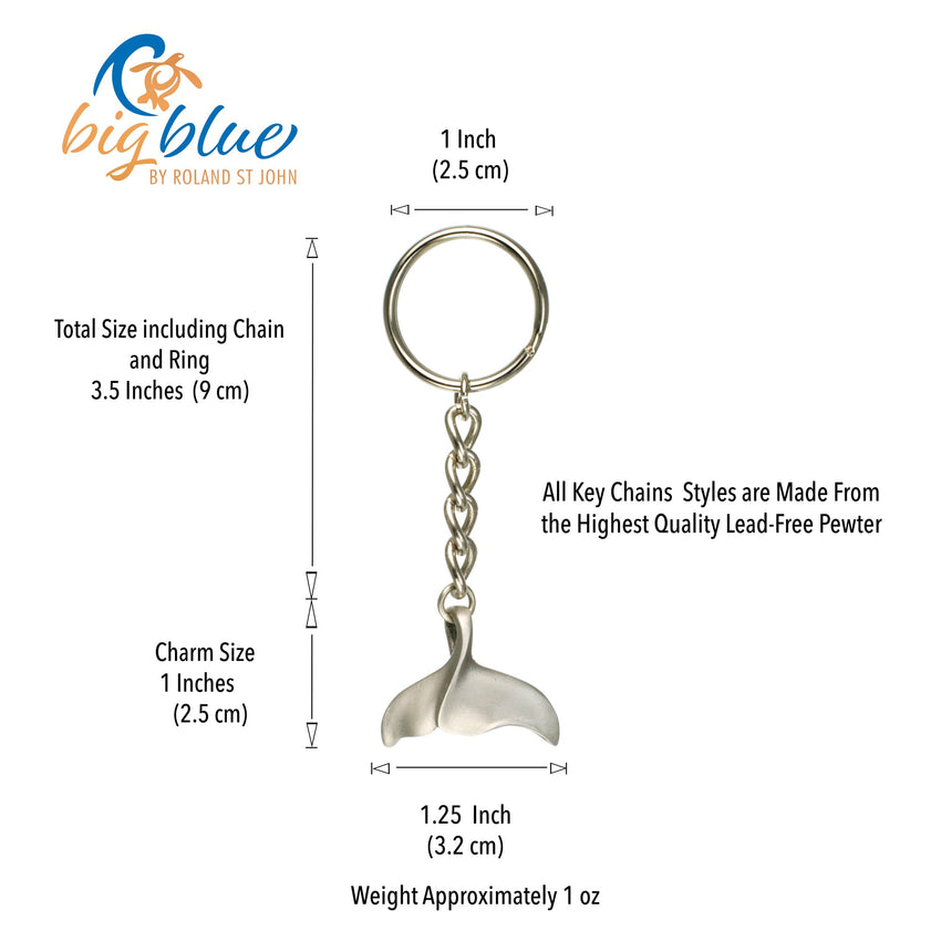 Whale Fluke Keychain – Sealife Collection - Pewter