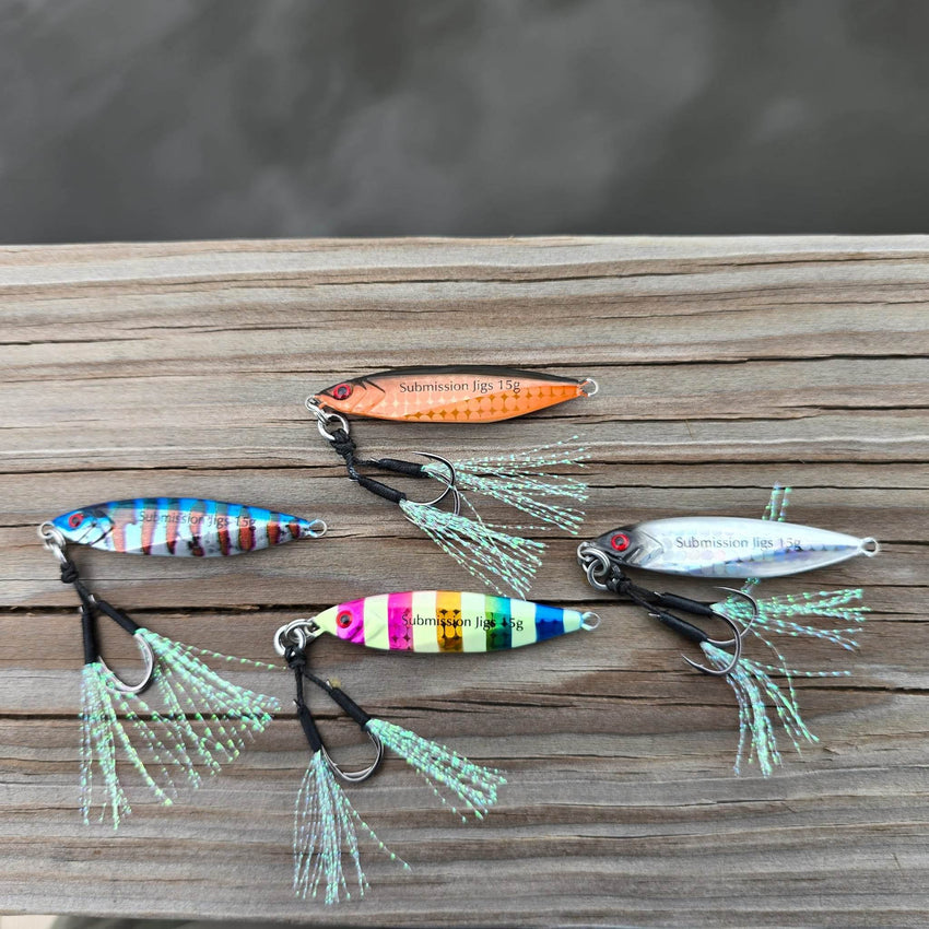 Mercenary Micro Slow Pitch Jig – 4-Pack – 10g & 15g