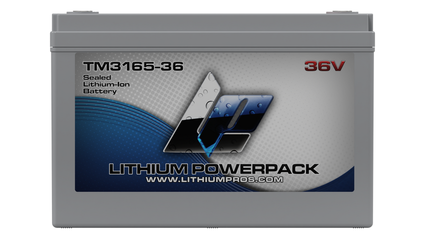 Lithium Pros TM3165-36 36V 65Ah BlueTooth Lithium Ion Trolling Battery