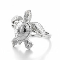 Sea Turtle Hatchling Ring - Sea Life Collection - Sterling Silver Success