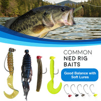 Reaction Tackle Tungsten Ned Rig-Shroom Jigs (5-Pack)