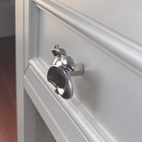 Sea Turtle Drawer Pull/Knob – Home Decor – Pewter with Nickel or Brass Finish