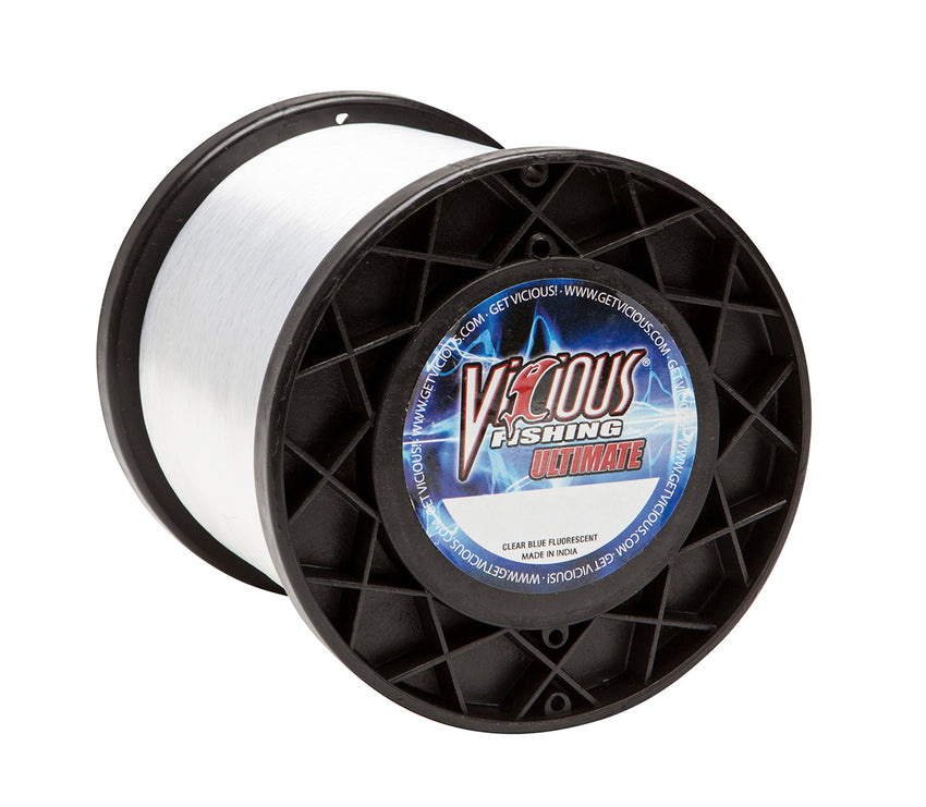 Vicious Ultimate Clear-Blue Fluorescent Mono - 25 Lb Test