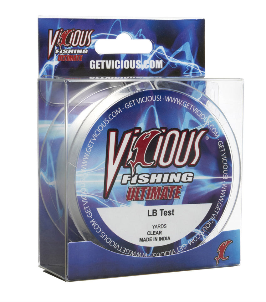 Vicious Ultimate Clear Mono - 6 Lb Test