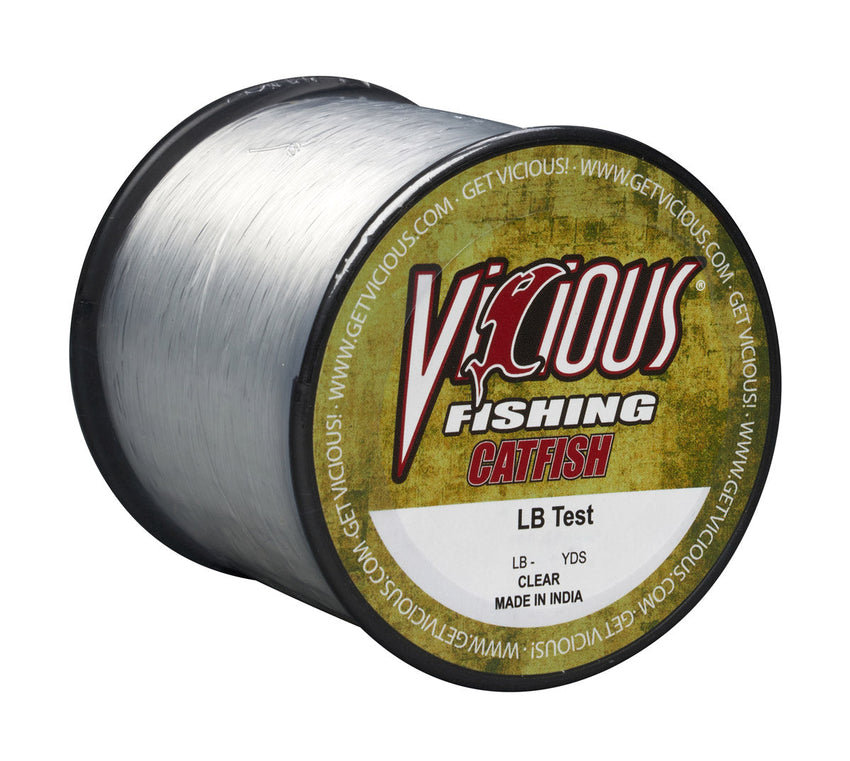 Vicious Catfish Clear Mono - 14 Lb Test