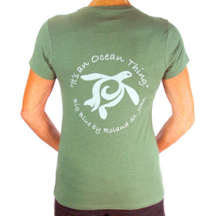 Woman´s T-Shirt - "It's an Ocean Thing" - Ocean Traveler Collection - Recycled Plastic & Cotton