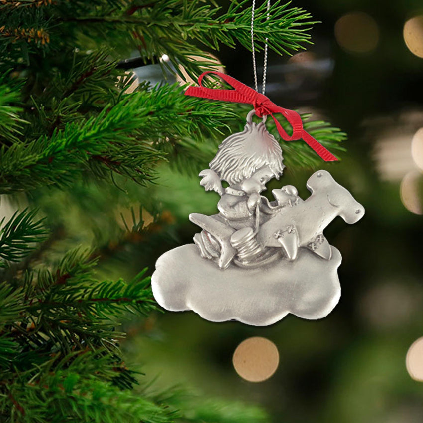 Hammerhead Shark Christmas Tree Ornament – Ocean Angel Collection – Eco-Friendly Pewter