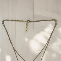 Sea Turtles Pendants on Layered Chains Necklace – Ocean Breeze Collection - Bronze