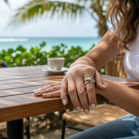 Shark Adjustable Ring - Sea Life Collection - Sterling Silver