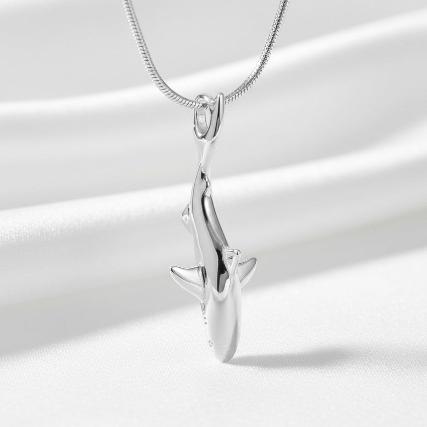 Grey Reef Shark Pendant – Realistic Sealife Collection - Sterling Silver