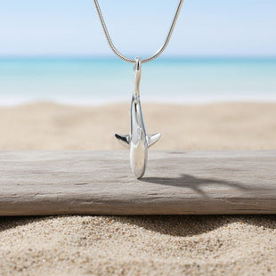 Grey Reef Shark Pendant – Realistic Sealife Collection - Sterling Silver