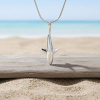 Grey Reef Shark Pendant – Realistic Sealife Collection - Sterling Silver