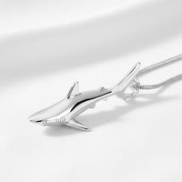 Grey Reef Shark Pendant – Realistic Sealife Collection - Sterling Silver