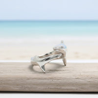 Shark Adjustable Ring - Sea Life Collection - Sterling Silver