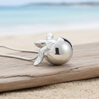 Baby Sea Turtle Hatchling Necklace – "Hope" - Sterling Silver