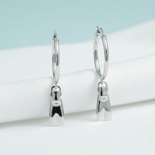 Dive Fin Hoop Earrings – Diver´s Collection - Sterling Silver