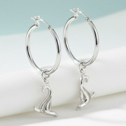 Sea Lion Hoop Earrings – "Salty" - Sterling Silver