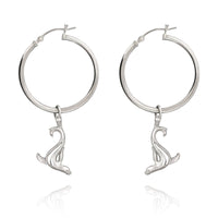 Sea Lion Hoop Earrings – "Salty" - Sterling Silver