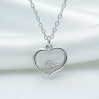 Ocean Wave Mini Necklace Sterling Silver — Ocean Wave Heart Collection - Sterling Silver