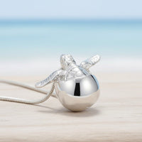Baby Sea Turtle Hatchling Necklace – "Hope" - Sterling Silver