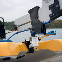 Hobie Lynx Gudgeon with Universal Versa Rudder™ Adapter and Pole Steering