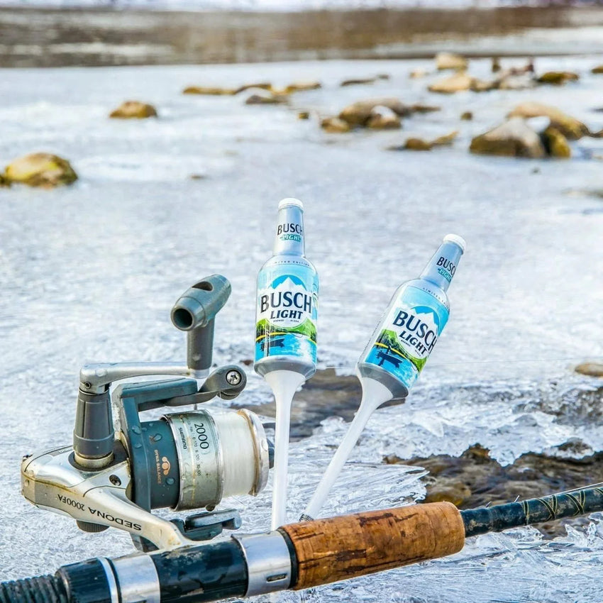 Busch Light Fishing Bobbers (2 Pack) – Fully Functional Beer Bottle Lures – Funny Fishing Gift for Men
