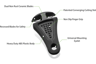 Line Cutterz Ceramic Blade Zipper Pull