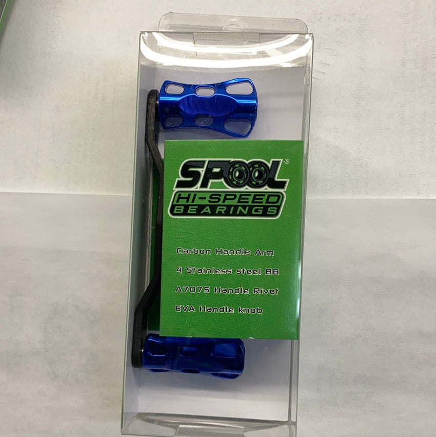 Handles-Spool Speed Polished, Drilled Billet 95mm CF Handle