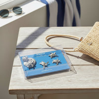 Baby Sea Turtle Magnet Set –  Home Decor - Pewter