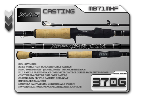 MB71MHF 7'1" Medium Heavy Fast **CORK** - Legacy Brand Logo