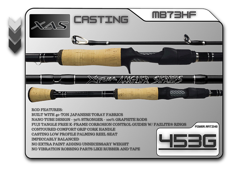 MB73HF  7'3" Heavy Fast **CORK** - Legacy Brand Logo