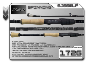 SJ66MLF 6'6" Medium-Light Fast - Legacy Brand Logo