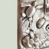 Sea Turtle Hatchlings Single Switch Plate –  Pewter