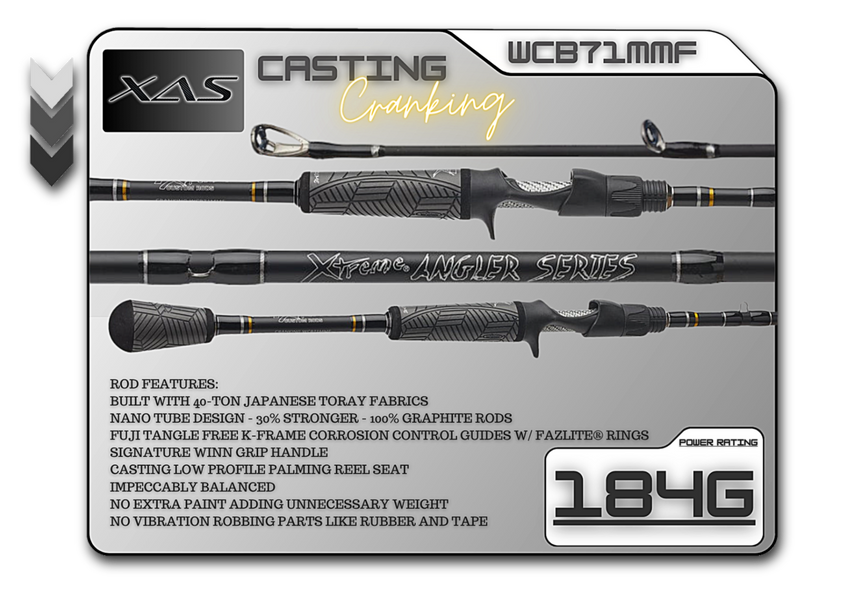 WCB71MMF 7'1" Medium Mod-Fast **Cranking**