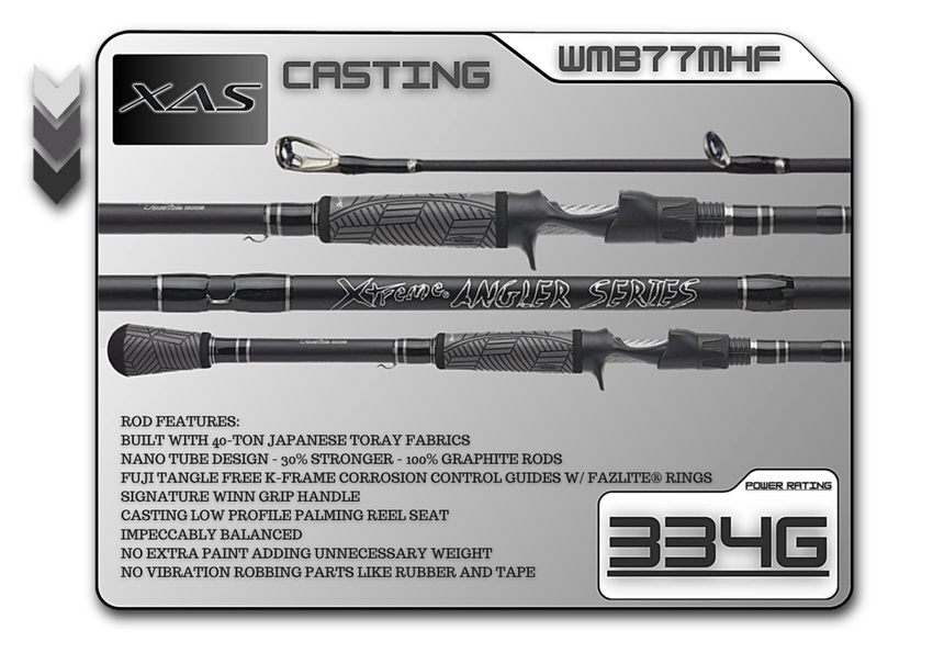 WMB77MHF 7'7" Med-Heavy Fast - Legacy Brand Logo