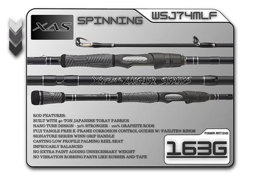 WSJ74MLF 7'4" Medium LIght Fast - New Logo Branding
