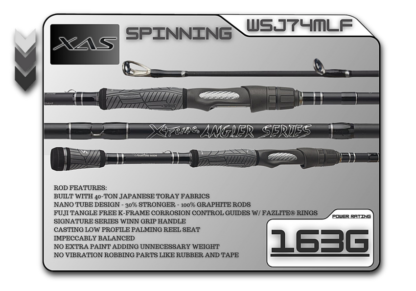 WSJ74MLF 7'4" Medium LIght Fast - New Logo Branding
