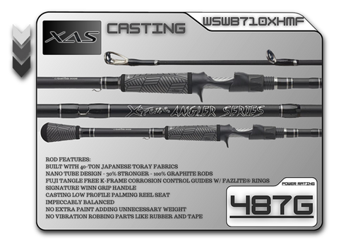 WSWB710XHMF 7'10" Xtra-Heavy Mod-Fast - Legacy Brand Logo